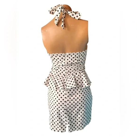 Polka Dot Halter Dress - Picture 2 of 2